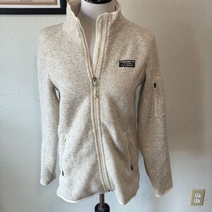 LL bean Cream Zip up